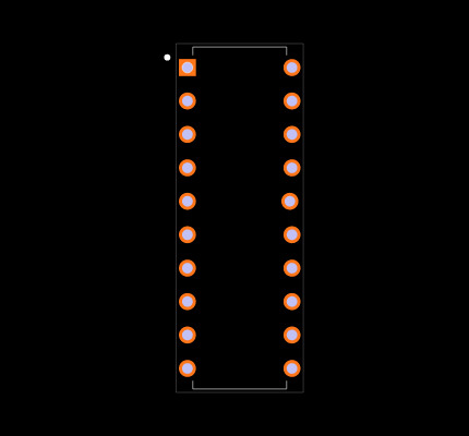 AT90S2313-10PI Footprint