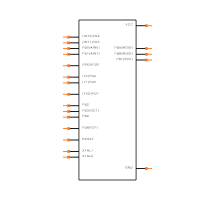 AT90S2313-10PI Symbol