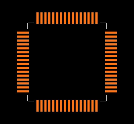 AT91SAM7S256-AU-001 Footprint