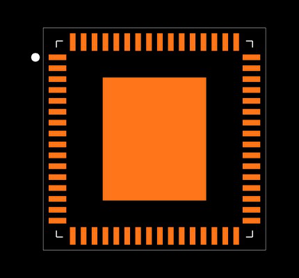 ATMEGA128RFA1-ZF Footprint