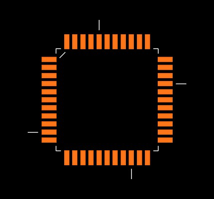 ATMEGA16L-8AQ Footprint