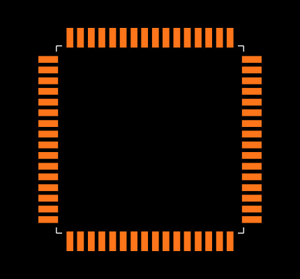 ATMEGA325P-20AU Footprint