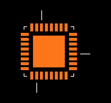 ATMEGA48PV-10MU Footprint