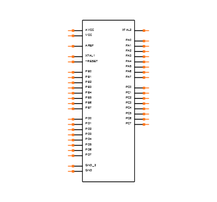 ATMEGA644P-20PU Symbol