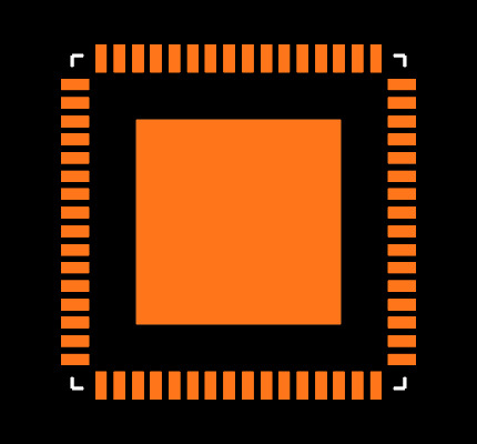 ATMEGA64L-8MU Footprint