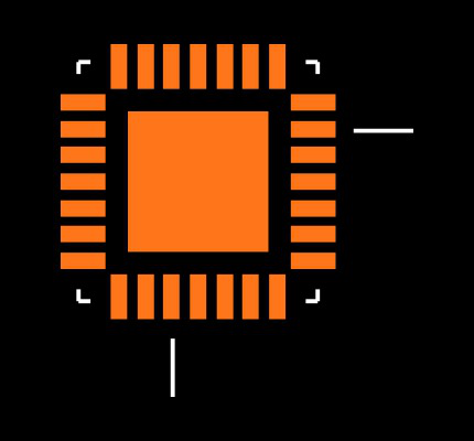 ATMEGA88A-MMH Footprint