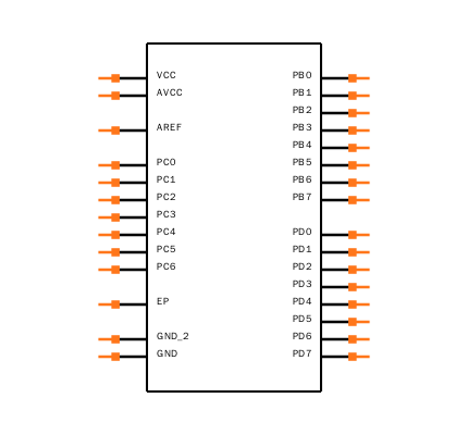 ATMEGA88A-MMH Symbol