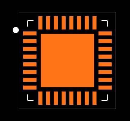 ATMEGA8U2-MU Footprint