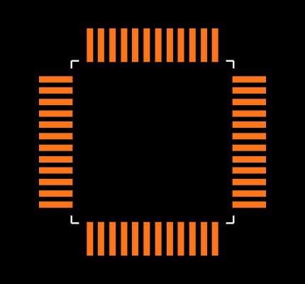 ATSAM3S1AB-AU Footprint