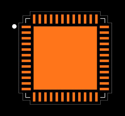ATSAM4S4AA-MU Footprint