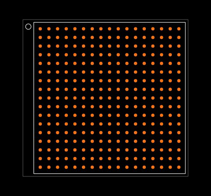 ATSAMA5D27B-CU Footprint