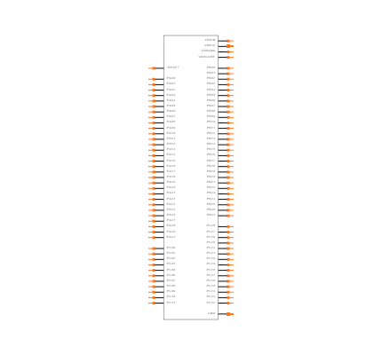 ATSAMC21N18A-ANT Symbol