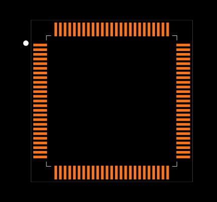 ATSAME70N20B-AN Footprint