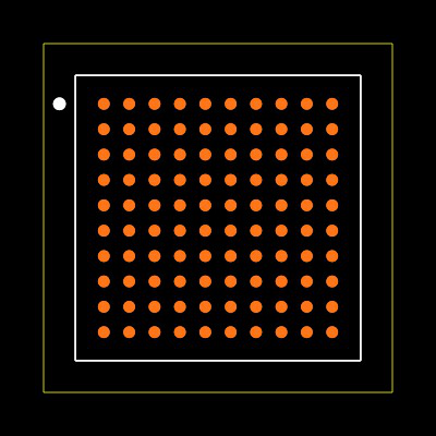 ATSAME70N21B-CN Footprint
