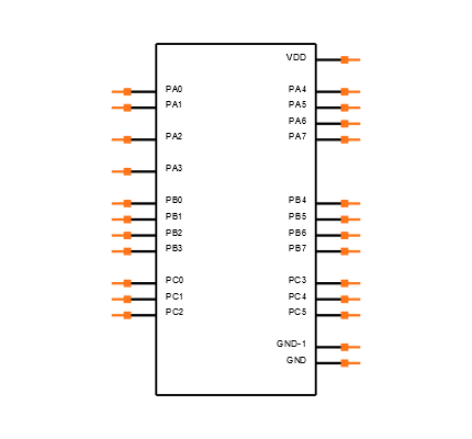ATTINY1617-MFR Symbol