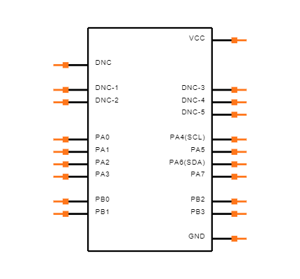 ATTINY841-MMHR Symbol