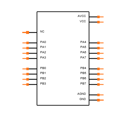 ATTINY861-20MU Symbol