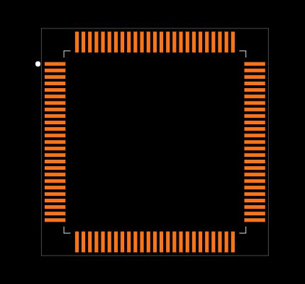 ATmega2560-16AU Footprint