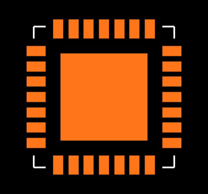 DSPIC33FJ32MC302-E/MM Footprint