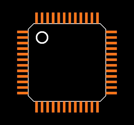 KSZ8041TL-TR Footprint