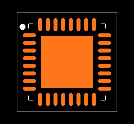 KSZ8081RNBCA-TR Footprint