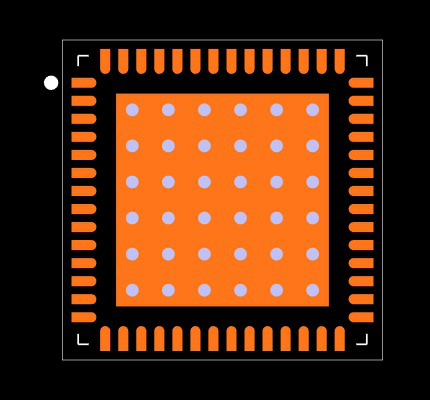LAN7500-ABZJ Footprint