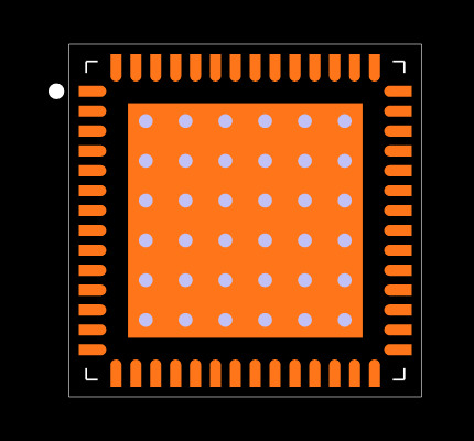 LAN7500-ABZJ-TR Footprint