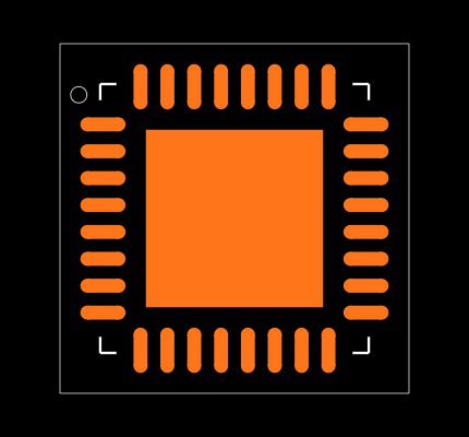 LAN8740AI-EN Footprint