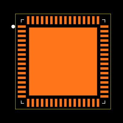 LAN9512-JZX Footprint