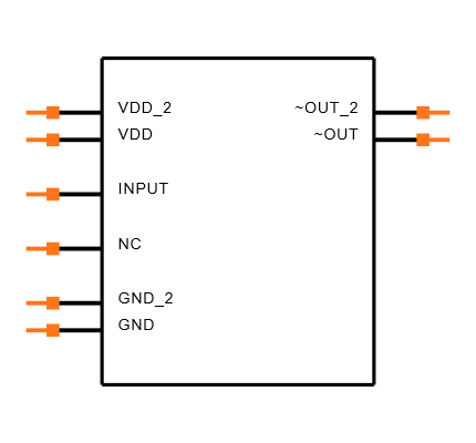 MCP1406-E/P Symbol