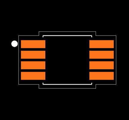 MCP16311-E/MS Footprint