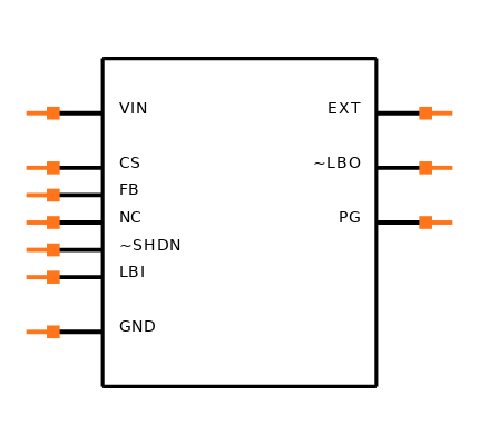 MCP1653RT-E/UN Symbol