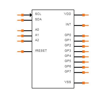 MCP23008-E/ML Symbol
