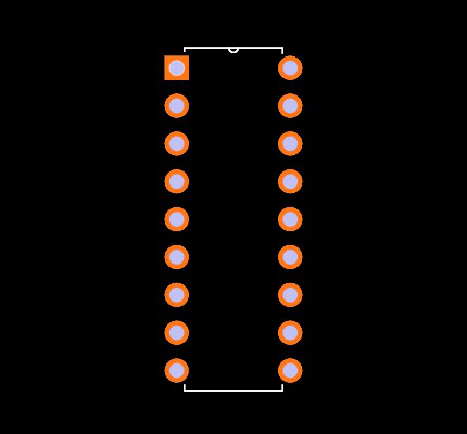 MCP2510-I/P Footprint