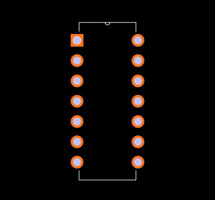 MCP3302-CI/P Footprint