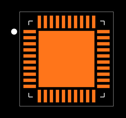 MCP3914A1-E/MV Footprint