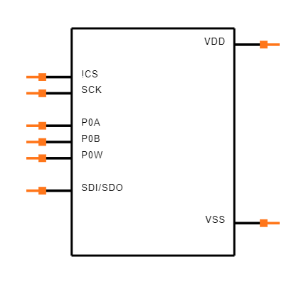 MCP4131-502E/SN Symbol