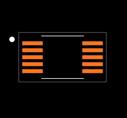 MCP4652-502E/UN Footprint
