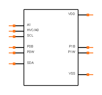MCP4662-503E/UN Symbol