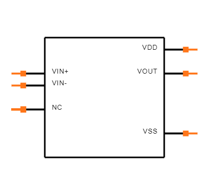 MCP6061-E/SN Symbol