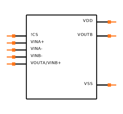 MCP6295-E/SN Symbol