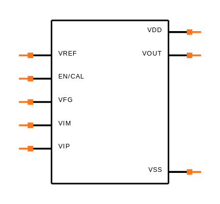 MCP6N11-100E/SN Symbol