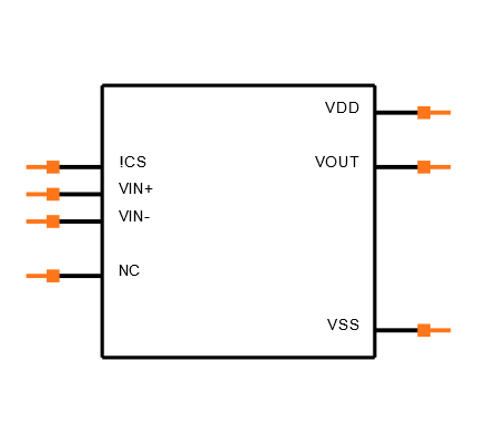 MCP6V08-E/SN Symbol