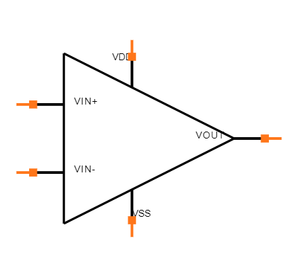 MCP6V26-E/MS Symbol
