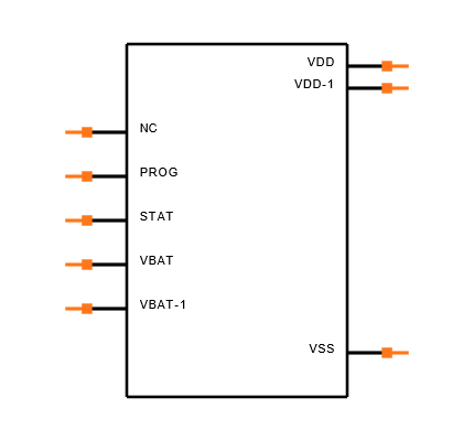 MCP73832T-2ACI/MC Symbol