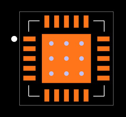 MCP9600T-E/MX Footprint