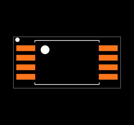 MCP98243-BE/ST Footprint