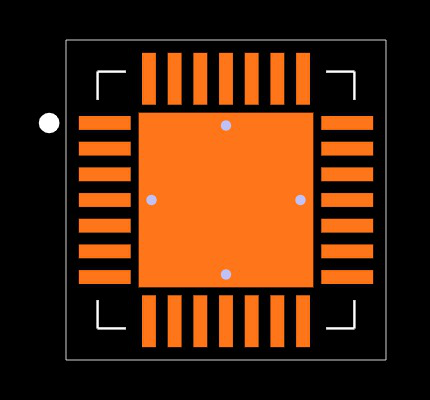 MGC3130-I/MQ Footprint