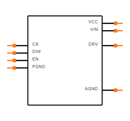 MIC3203YM Symbol