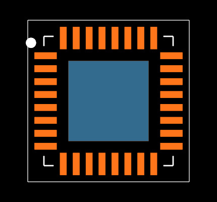 MRF89XA-I/MQ Footprint